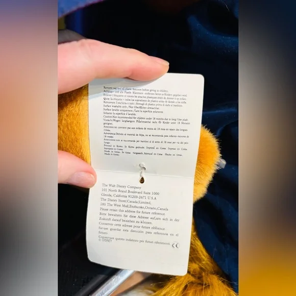 Disney Store 32” Giant Beast Plush Beauty & the Beast Large w/ Tag - Picture 8 of 12